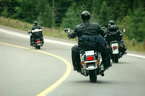 Motorcycles sharing the road Alabama
