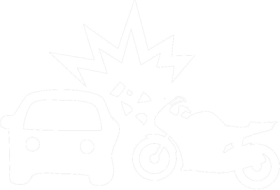 Motorcycle accident icon